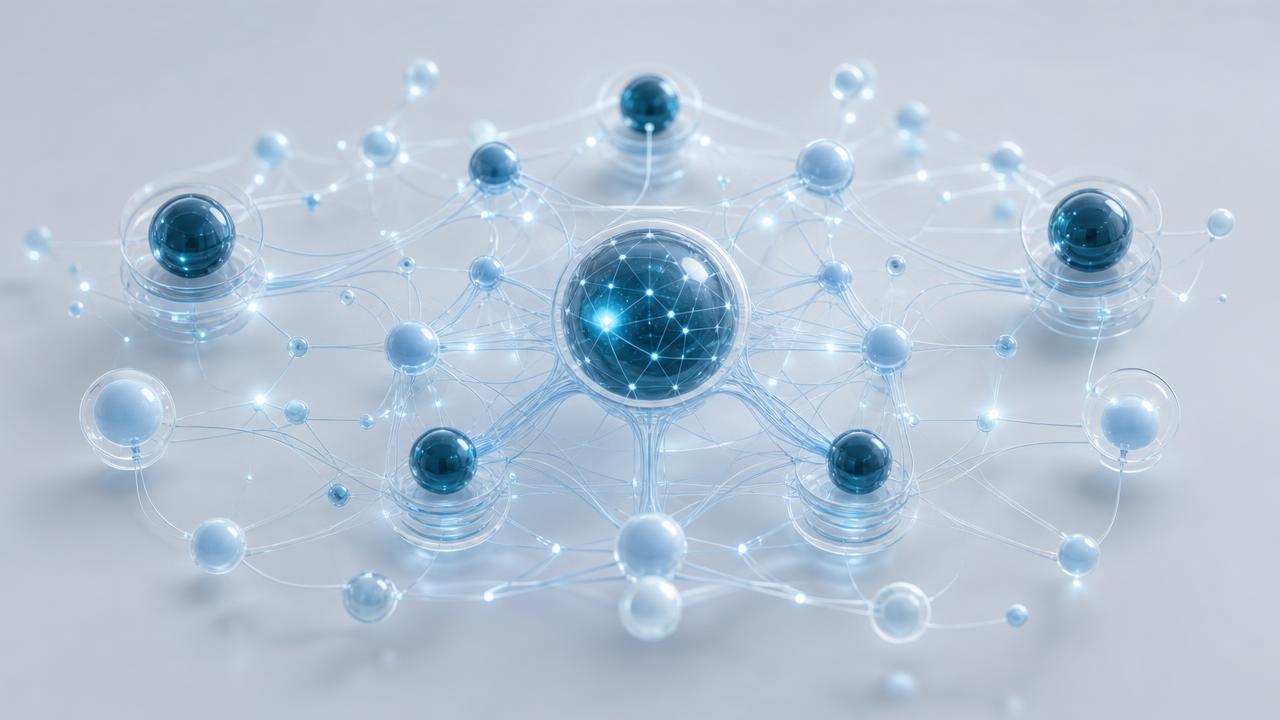 Abstract conceptual illustration for Agentic AI Business Project