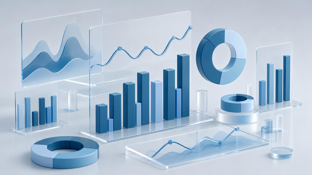 Abstract conceptual illustration for Power BI Operational Dashboard